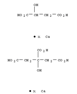 1,2,3-Propanetricarboxylic acid, 2-hydroxy-, calcium salt (1:?), mixt. with hydroxybutanedioic acid calcium salt (1:?)(142606-53-9)